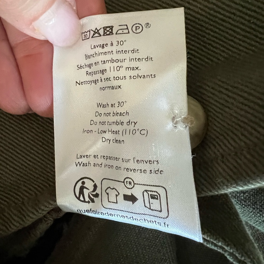 NWOT Sézane Will Jacket- size S - khaki - Picture 7 of 7